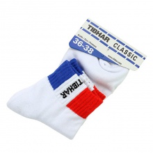 挺拔TIBHAR 新款运动袜 乒乓球袜子 法国国旗版