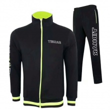 挺拔TIBHAR 新款运动套服（卫衣） 017008A 黑绿色 