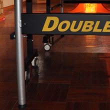 双鱼DOUBLEFISH  233单折移动式蓝台面乒乓球台球桌