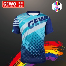 杰沃GEWO F01 捷沃专业运动T恤 彩虹 蓝色 风靡的运动 潮流的服装