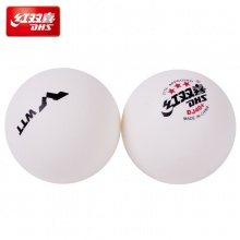红双喜DHS DJ40+新材料乒乓球 WTT系列赛事用球 大赛球 白色6个装