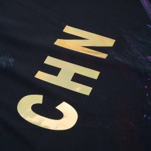 李宁Lining 奥运国服 AAYR359-2 专业运动短袖半袖T恤 黑色版
