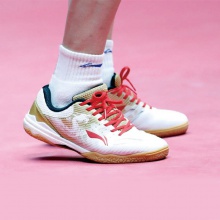 李宁Lining 战龙 APPR019-1 专业乒乓球鞋 乒乓球运动鞋 白金色