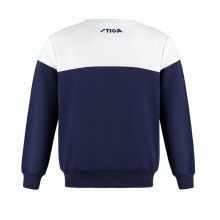 斯帝卡Stiga CA-58401 双色运动卫衣春秋季运动长袖 白&藏青色