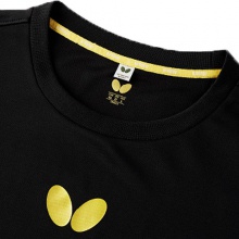蝴蝶Butterfly BWH-833 70周年纪念圆领衫休闲衫半袖短袖 黑色