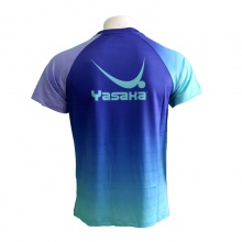 亚萨卡Yasaka SJ-T-08 乒乓球服 运动T恤 运动上衣 运动短袖 蓝色
