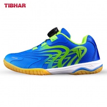挺拔Tibhar 02402飞炫 专业乒乓球鞋 儿童运动鞋 童鞋 蓝/荧光绿