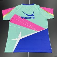 亚萨卡Yasaka SJ-T-11 乒乓球服 运动T恤 运动上衣 运动短袖 湖绿色