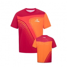 斯帝卡Stiga CA-131A 拼色印花款 运动T恤吸湿排汗速干透气乒乓球衣比赛服 4色可选
