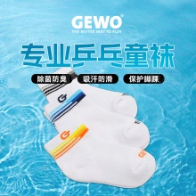 杰沃GEWO 捷沃W06T青少年乒乓球袜儿童专业运动短筒毛巾袜运动袜