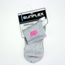 阳光SUNFLEX 新款 女式运动袜乒乓球袜子短袜S0210 灰色