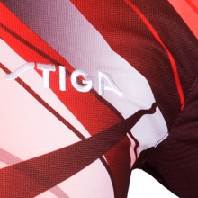 斯帝卡STIGA 专业转移印花比赛T恤 赛场服 红色CA-23141