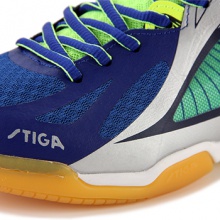 斯帝卡STIGA 2016新款专业一体成型运动鞋 炫彩蓝绿色   ART.NO.CS-8551