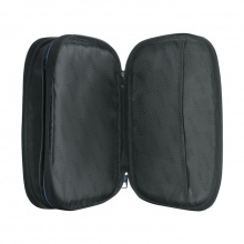 Victas维克塔斯乒乓球拍套双层方形球拍包便携收纳耐磨VC643蓝色黑色