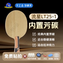 METEOR流星LZ25-1乒乓球底板5+2内置芳碳弧圈快攻乒乓球拍底板