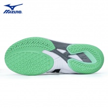 Mizuno美津浓乒乓球鞋81GA220562美津浓9代专业乒乓球运动鞋 白/青绿色